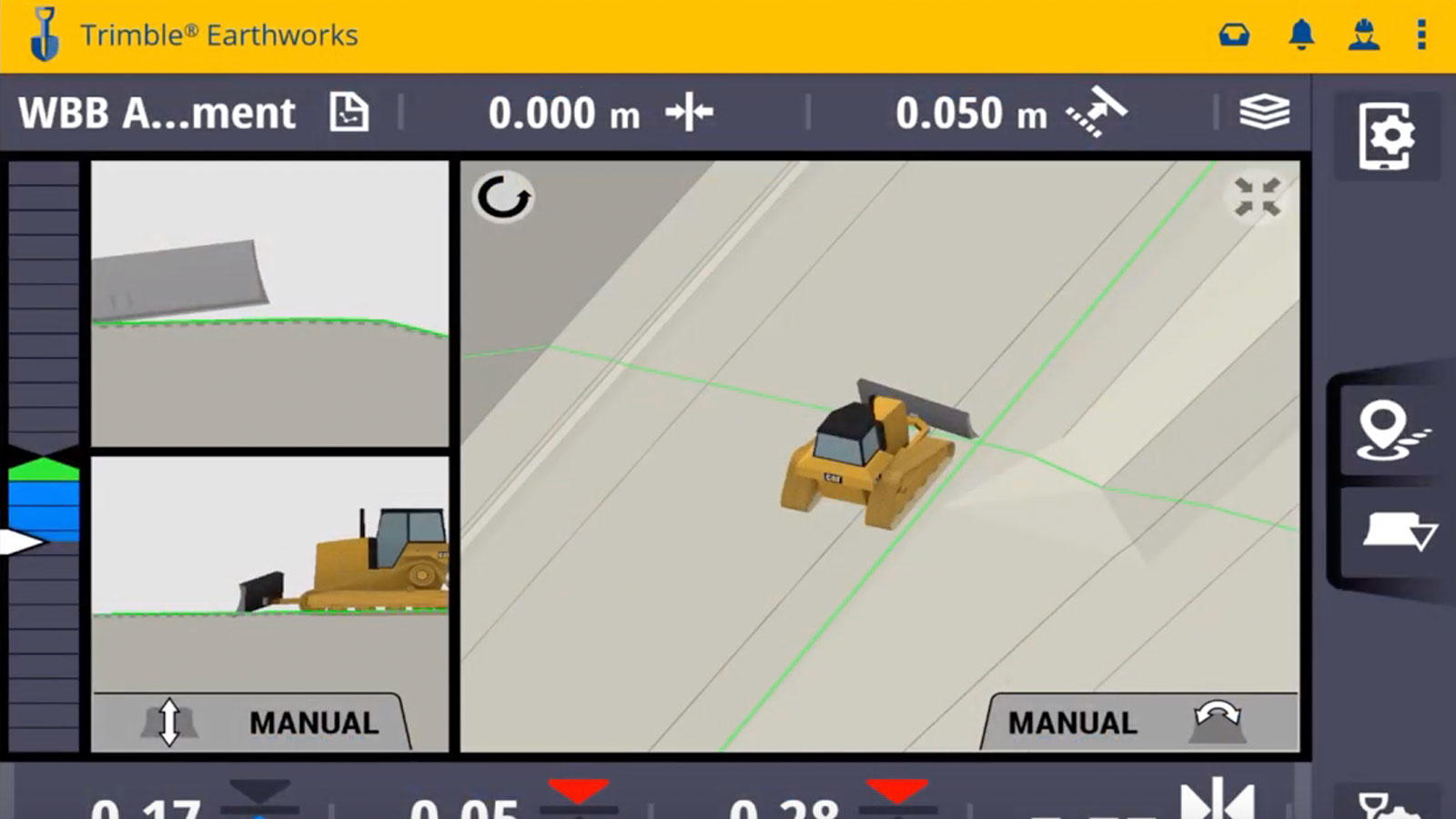 Trimble Earthworks Software for dozers